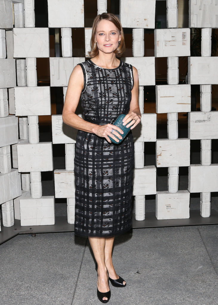 Jodie Foster, (wearing Bottega Veneta)